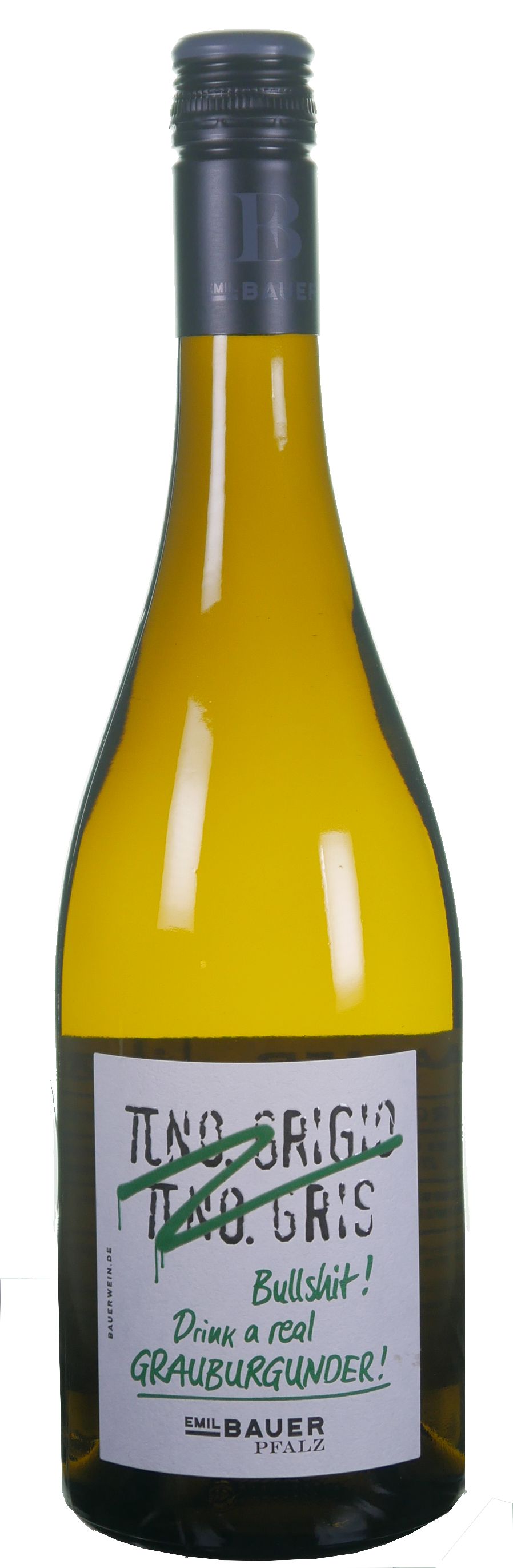 Grauburgunder 'Bullsh*t - Drink Real' - Weingut Emil Bauer - Landau-Nußdorf